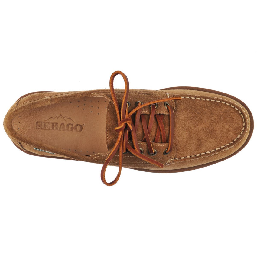 ASKOOKFIELD SUEDE OLED BEIGE CAMEL TAFFY-Mocassin en daim graissé pour homme
