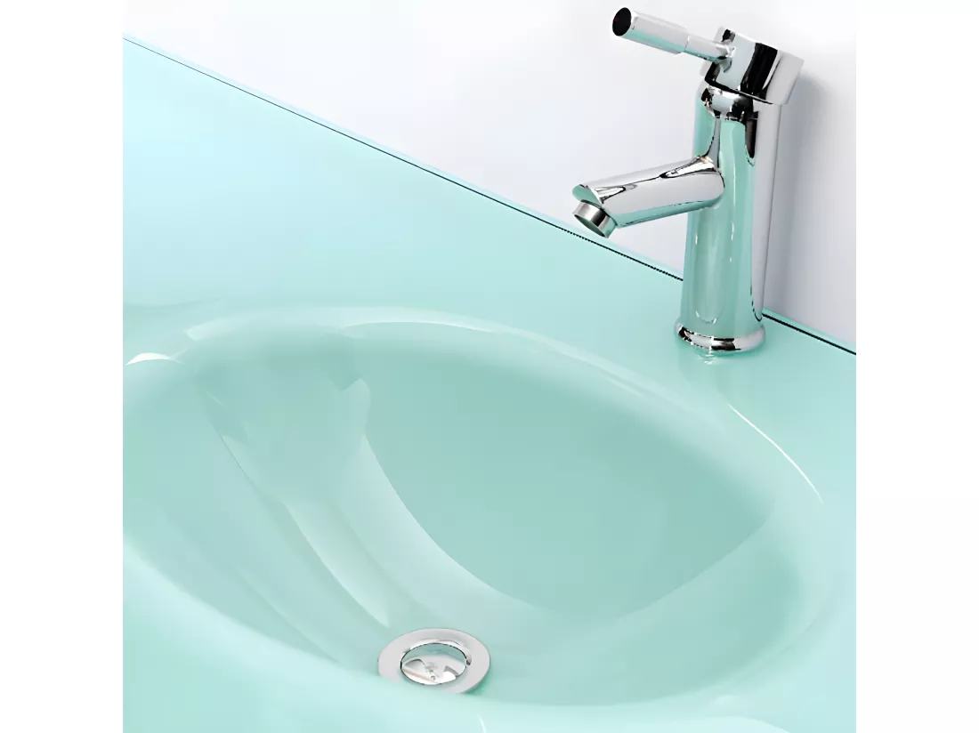 Meuble de Salle de Bain noir 151 cm Lavabo inclus – Ginger
