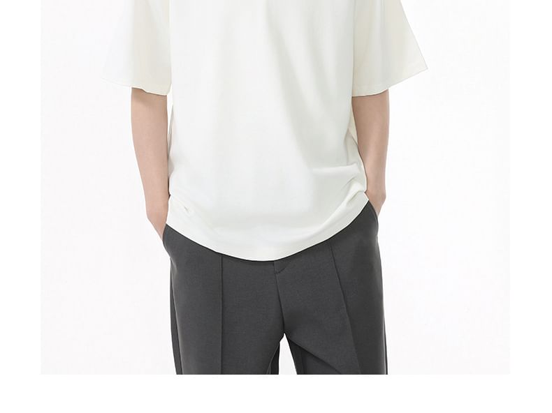FAERIS - T-shirt met korte mouwen en korte ritssluiting
