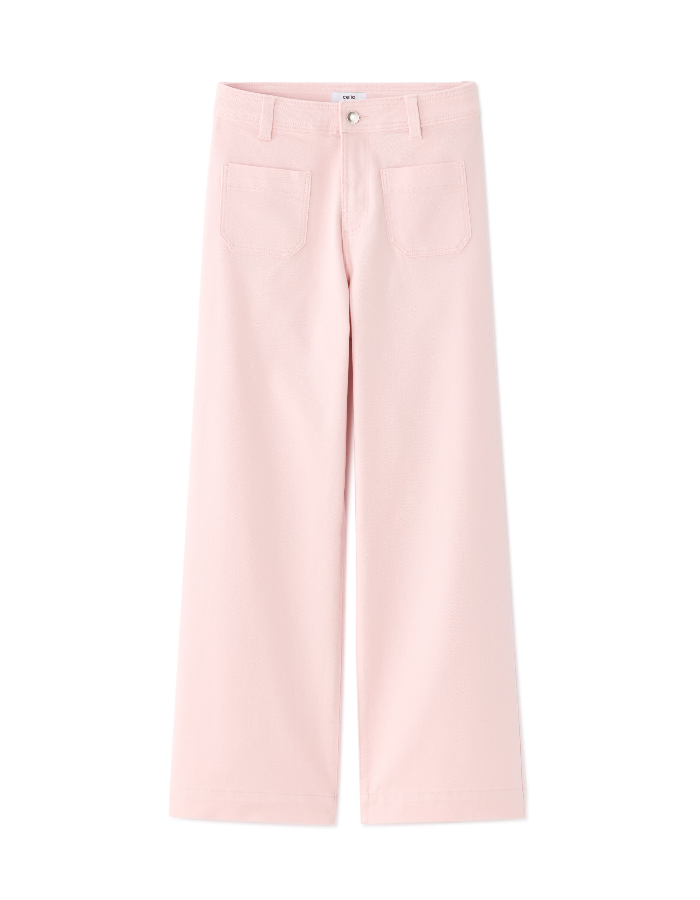 Pantalon wide - rose moyen