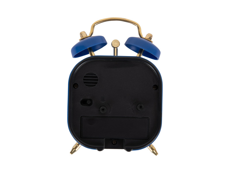 Alarm Clock Metallic Glam Square KA5921BK Black