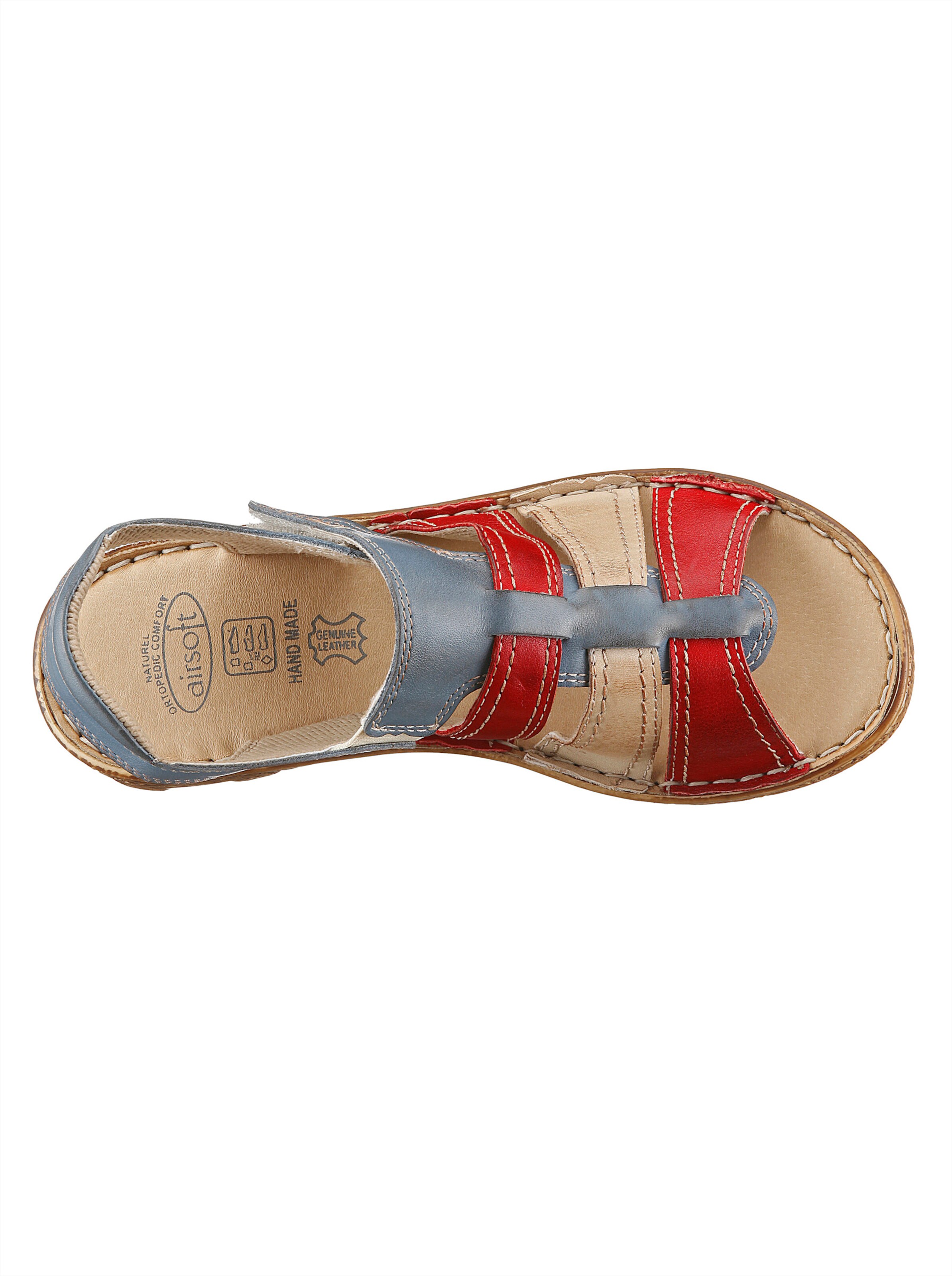 airsoft modern+ Sandale in blau-rot