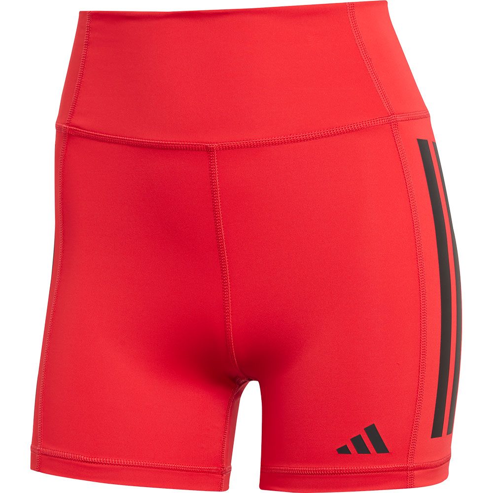 adidas Optime 3-Streifen kurze Leggings Damen pure ruby