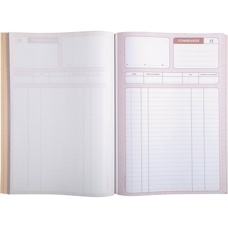 Manifold commande Le Dauphin autocopiant 21 x 29,7 cm 50 pages double exemplaires