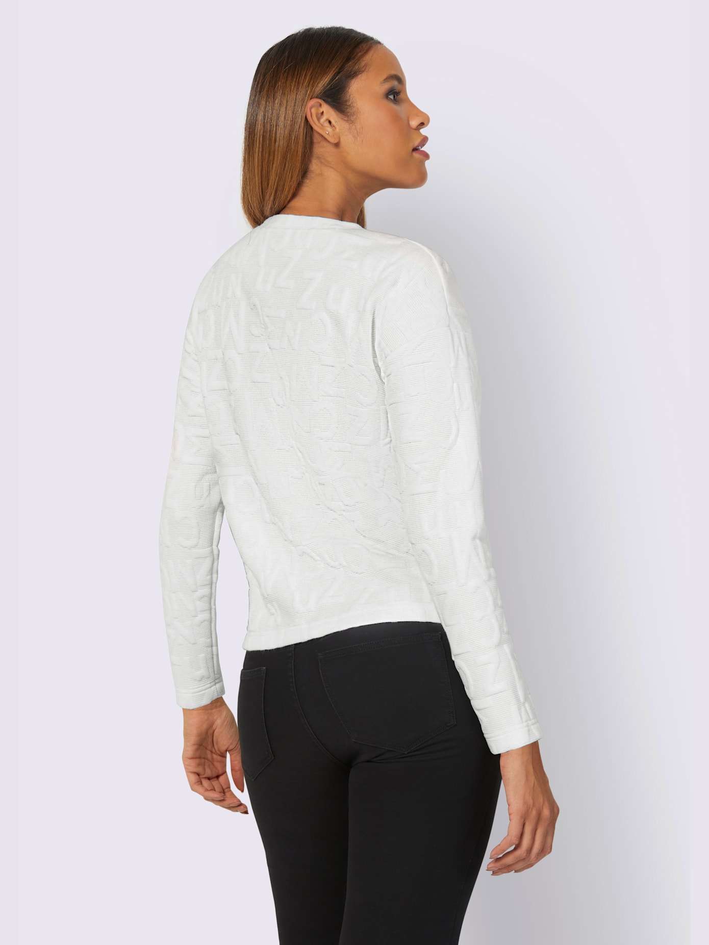 T-shirt motif jacquard