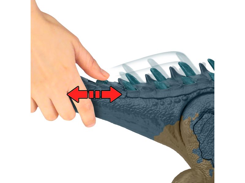 Mattel Jurassic World Ruthless Allosaurus Dinosaurier-Spielzeug mit Angriffsbewegung und Geräuschen