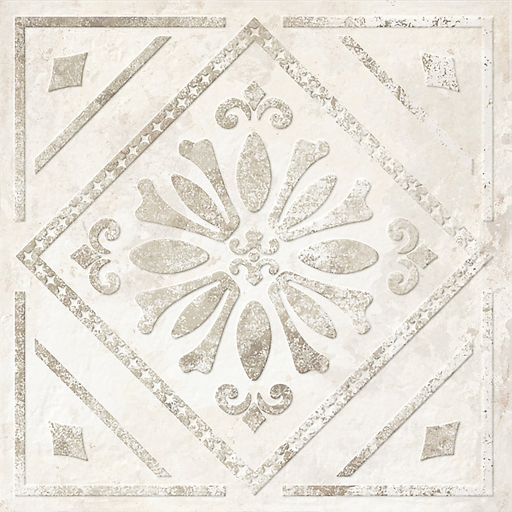 Carrelage sol et mur Koney GoodHome 20 x 20 cm ivoire