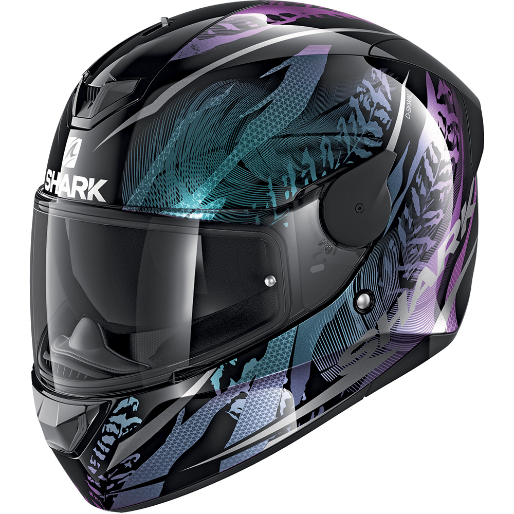 Shark - Casque D-Skwal 2 Shigan Noir / Violet / Bleu / Gris