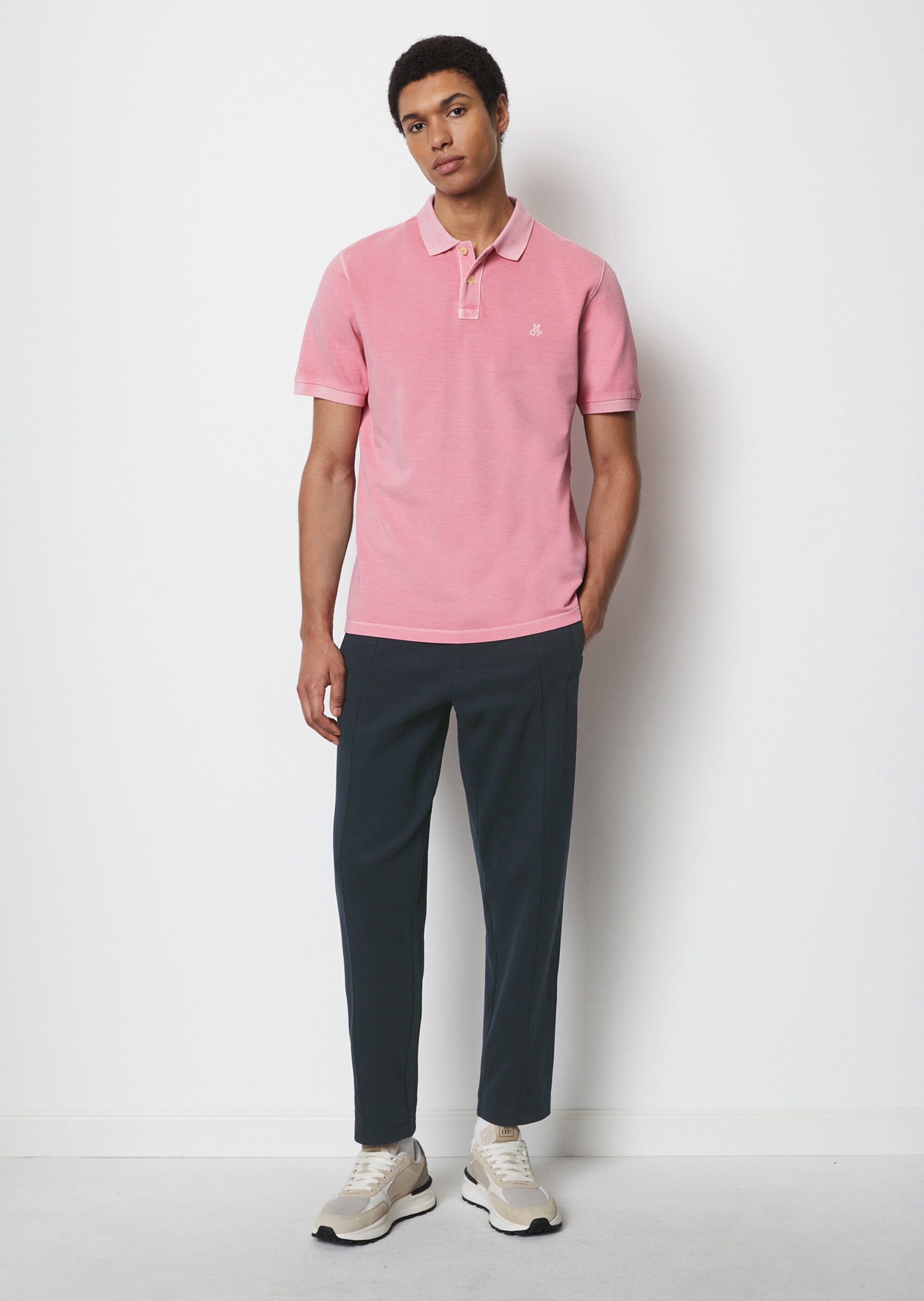 Kurzarm-Poloshirt Piqué regular aus Bio-Baumwolle