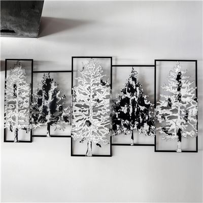 Décoration murale sapins