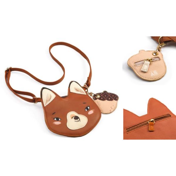 Djeco Bolsa Tiracolo e Porta-Moedas Raposa