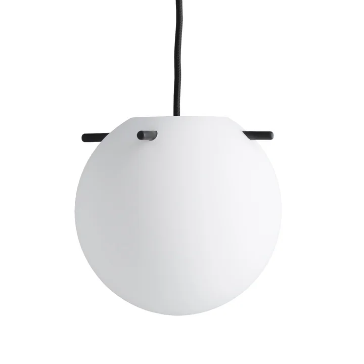 Frandsen - Koi Pendelleuchte, Ø 19 cm, opalweiss / schwarz