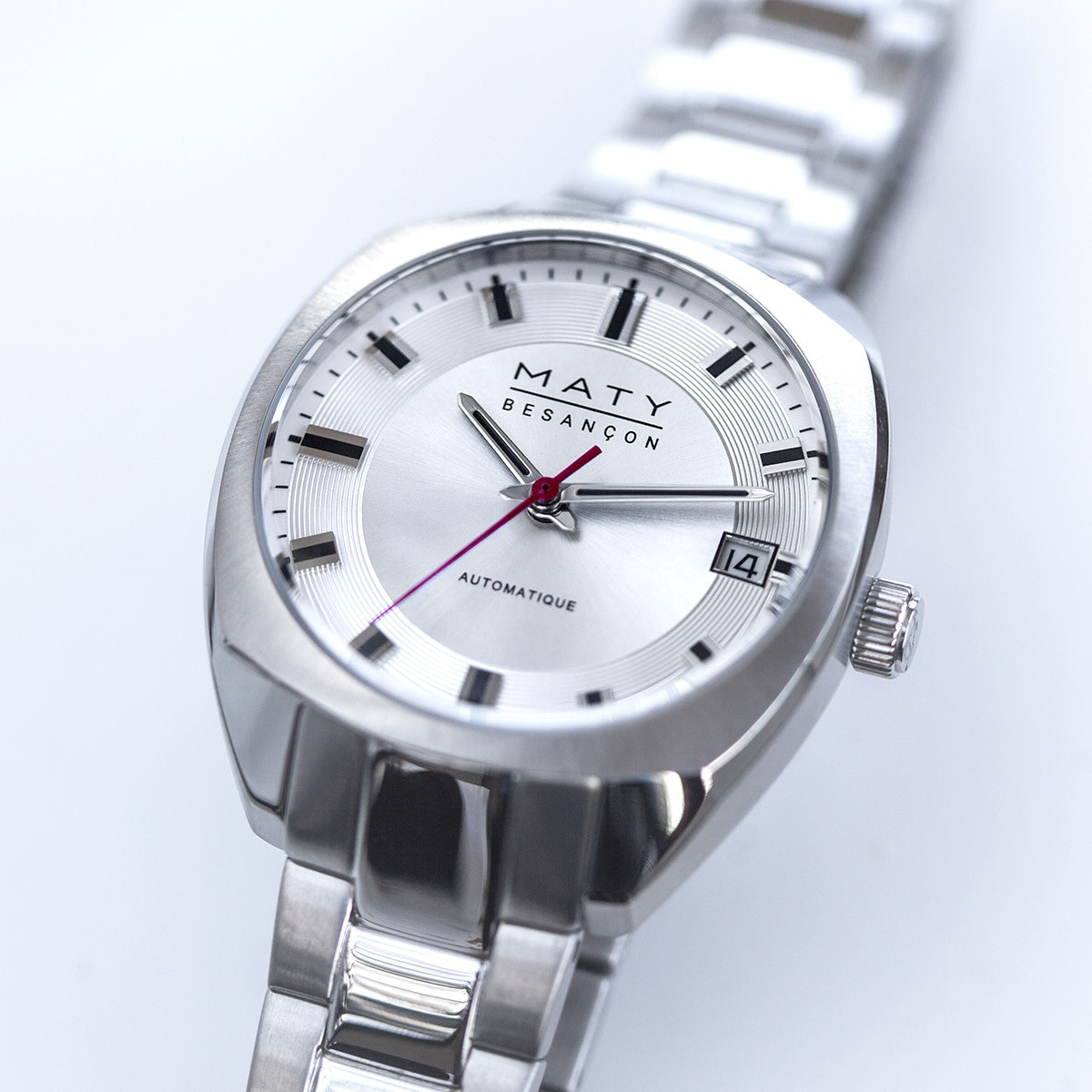 Montre mixte automatique acier bracelet acier