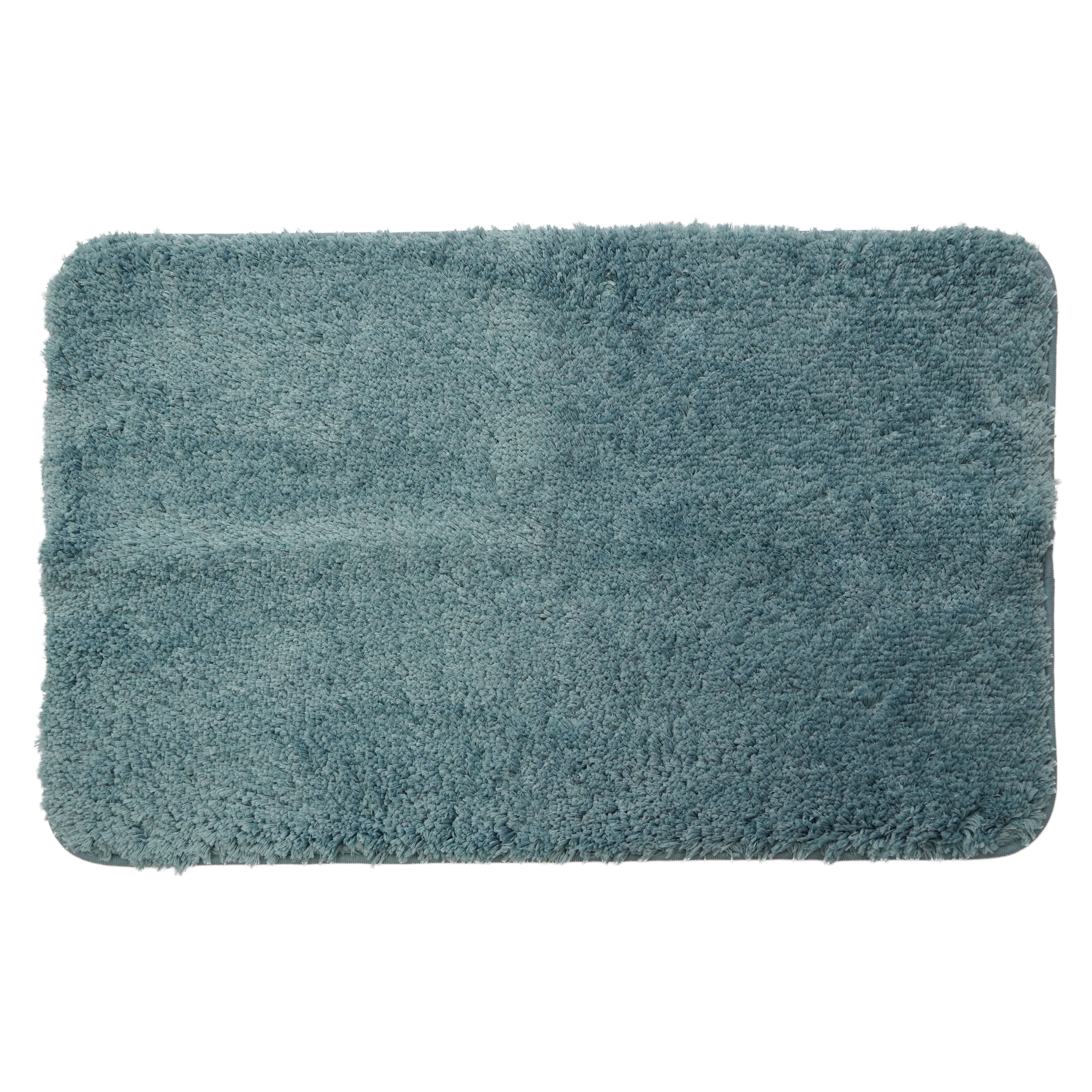 Badteppich Hochflor MERLE 50 x 80 cm petrol