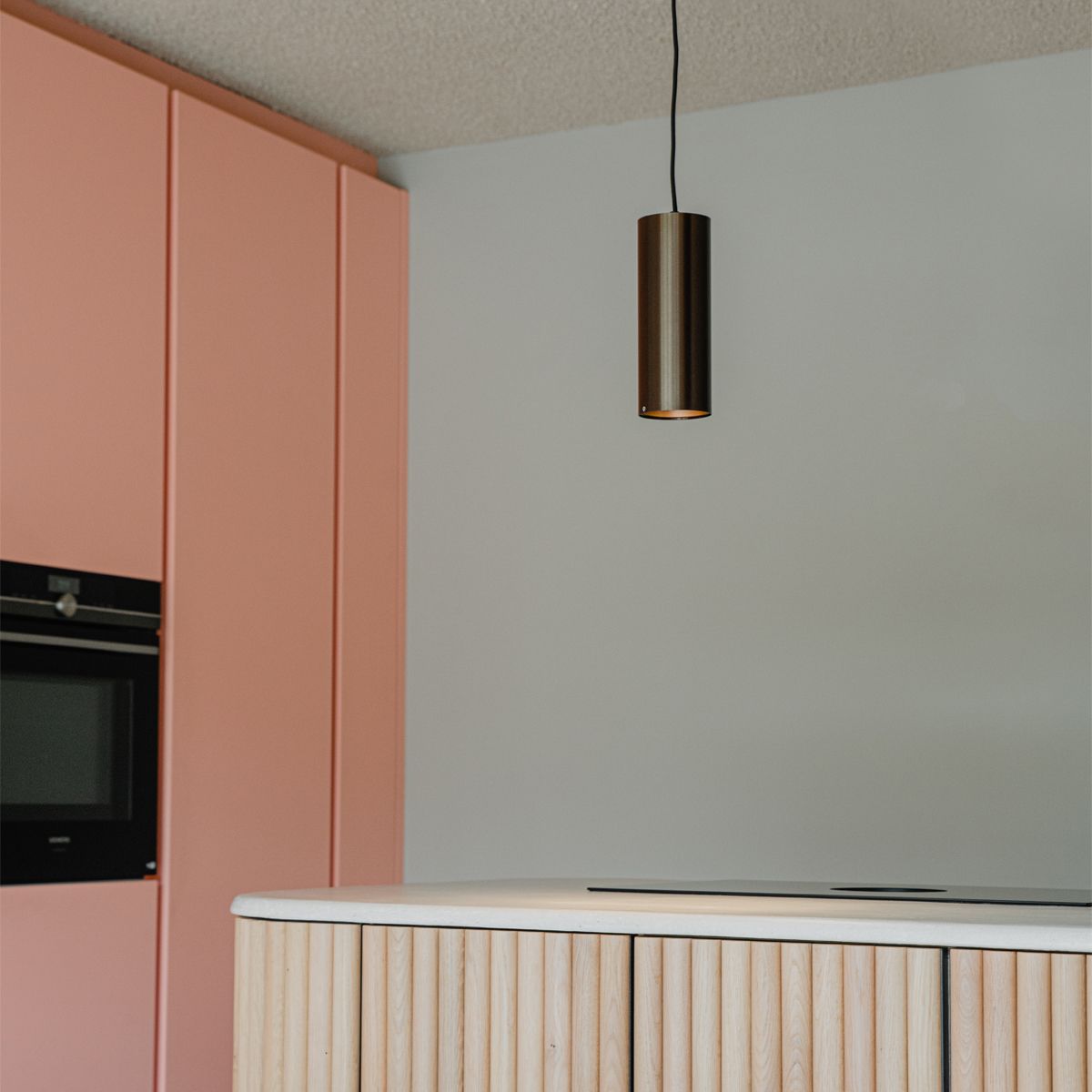 Design hanglamp donkerbrons GU10 50mm - Tubo