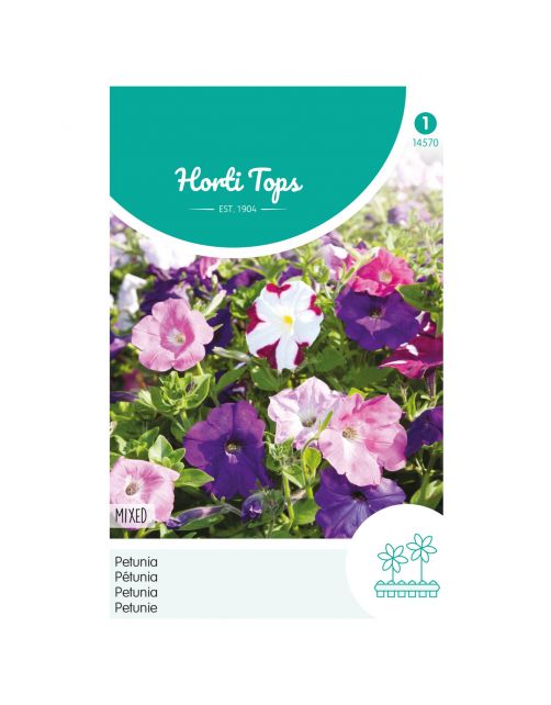 Hortitops Petunia Laag Gemengd - Bloemenzaden - 200 g