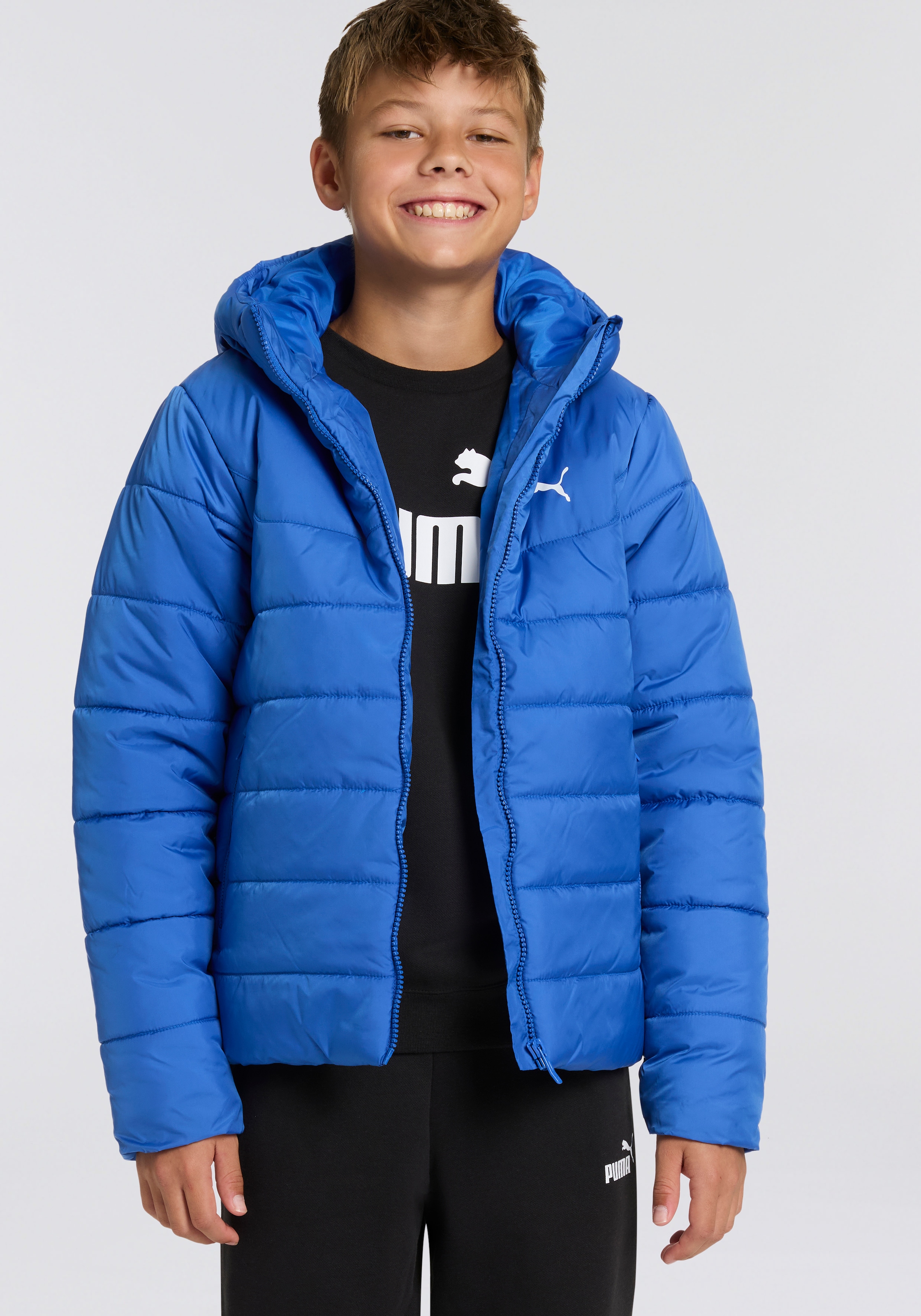 PUMA Winterjacke »ESS HOODED PADDED JACKET« mit Kapuze