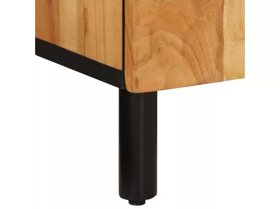 Armoire latérale 90x33x75 cm bois massif d'acacia