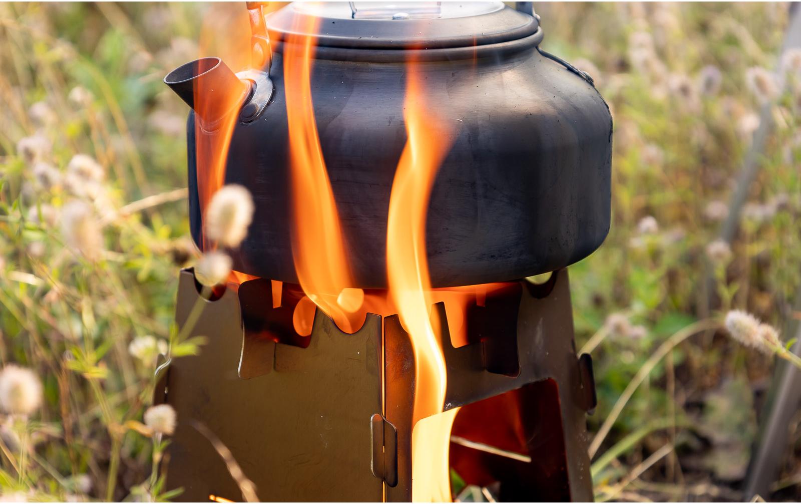 Campingkocher Hobo Basic, EdelstahlMultifunktionaler Kocher und Grill