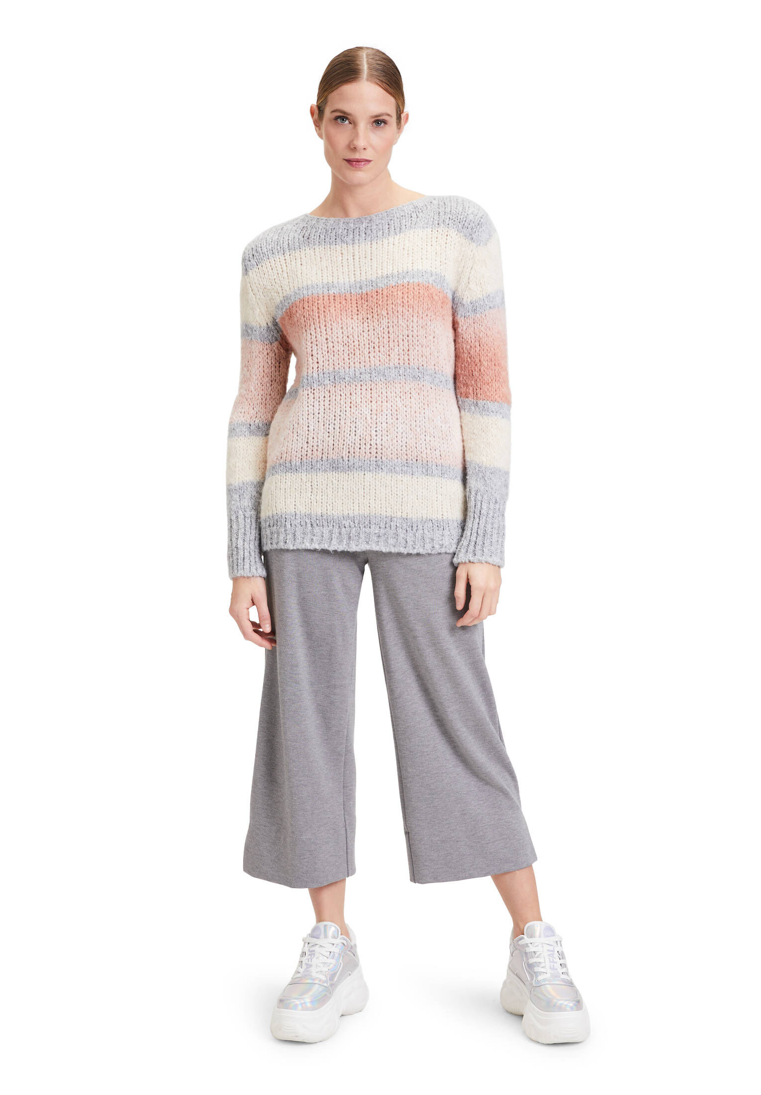 Cartoon| Damen Strickpullover mit Blockstreifen
