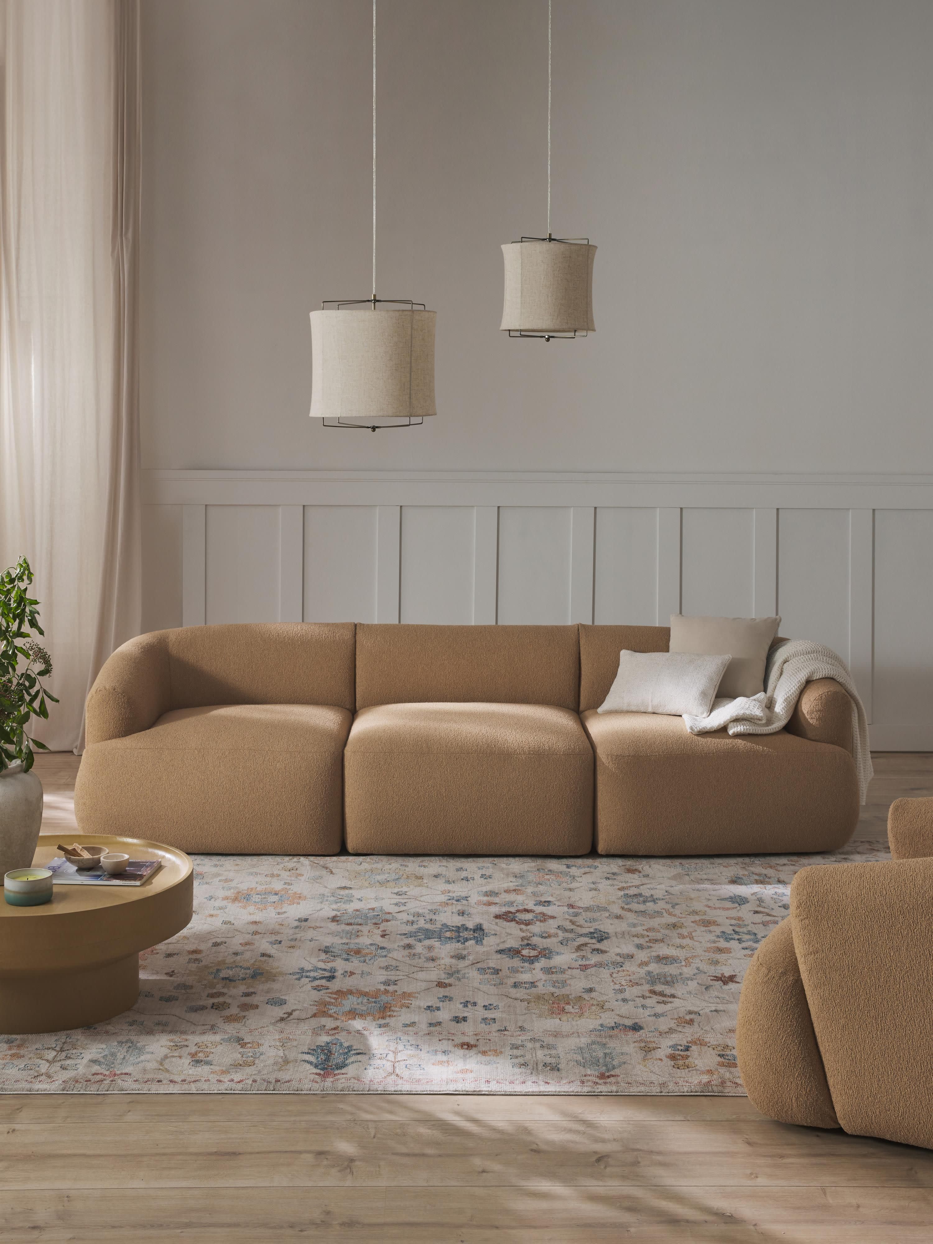 Modulaire bouclé bank Sofia (3-zits)