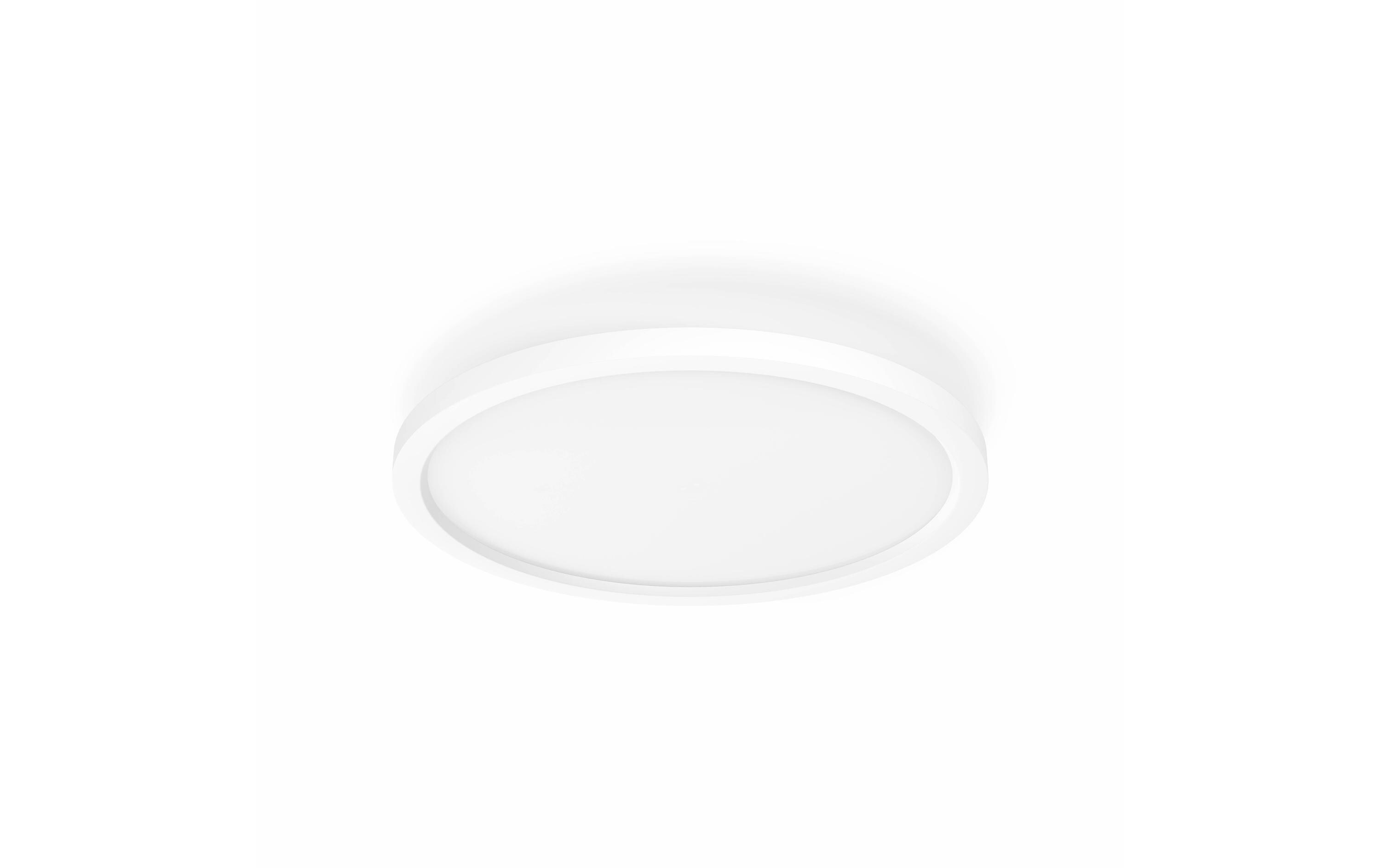 White Ambiance Aurelle Panelleuchte Rund Weiss + Dimmer<br>Flaches Hue Panel