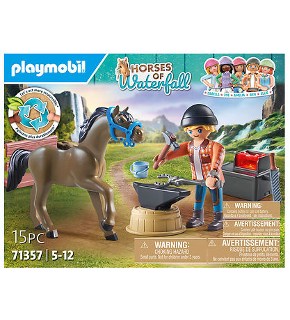 Playmobil Pferde des Wasserfalls - Beslagsmed Ben og Achilles -