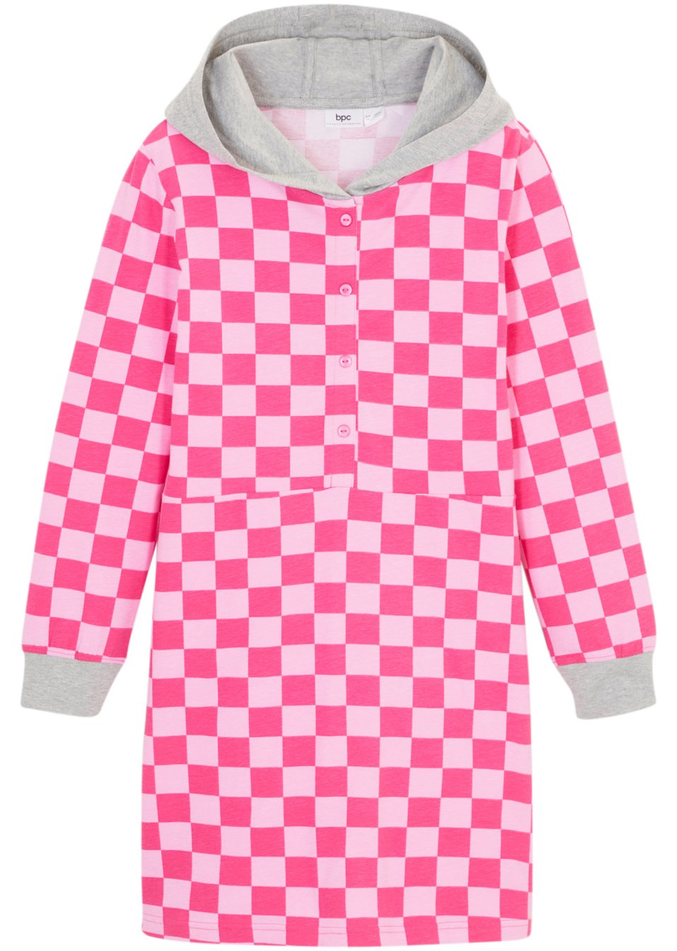 Robe en jersey fille à capuche