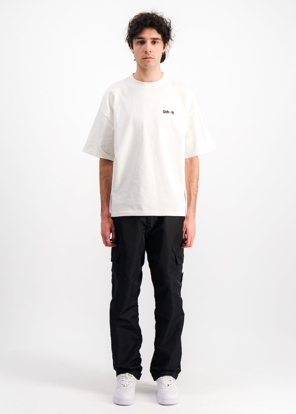 Wethenew Schott Double Logo T-Shirt White