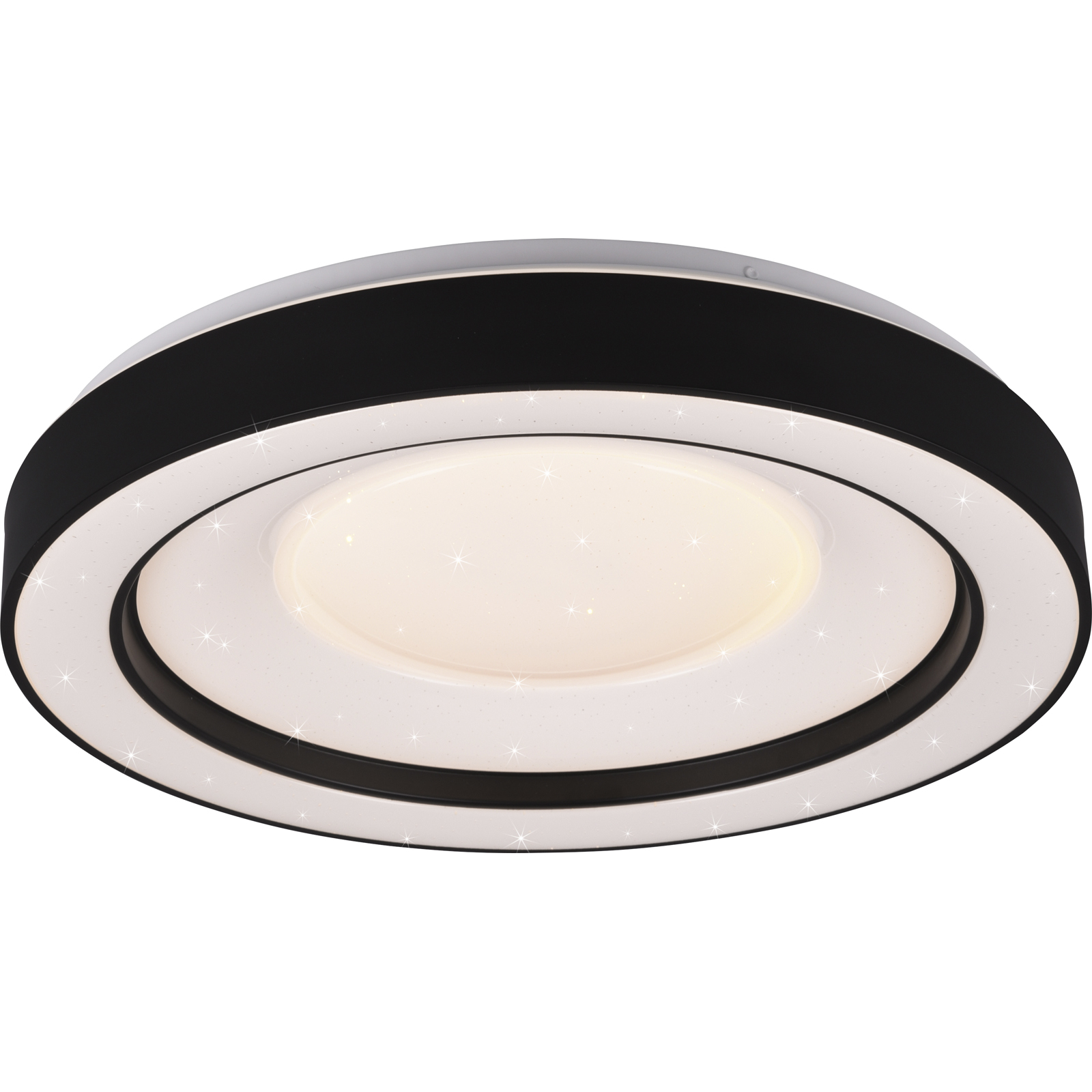 LED-RGBW-Deckenleuchte - weiß-schwarz - Ø 49 cm