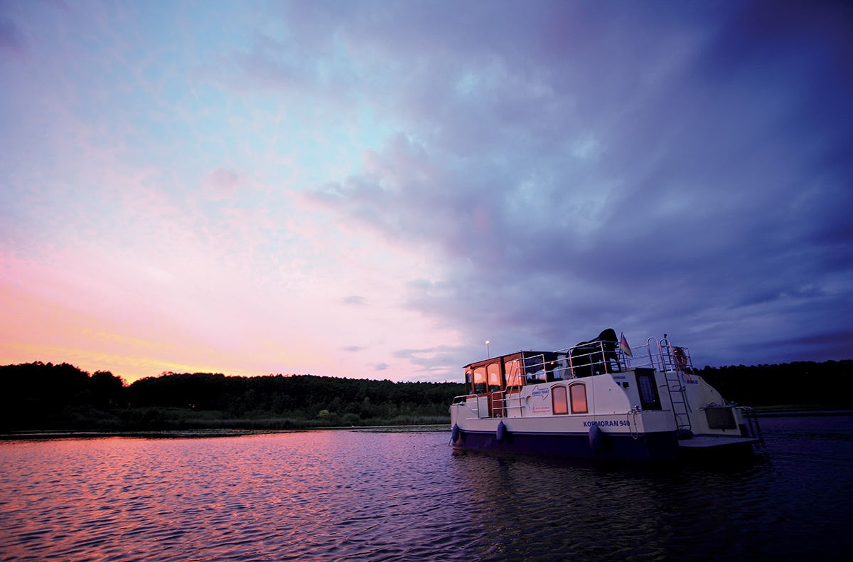 Hausboot-Übernachtung Rechlin