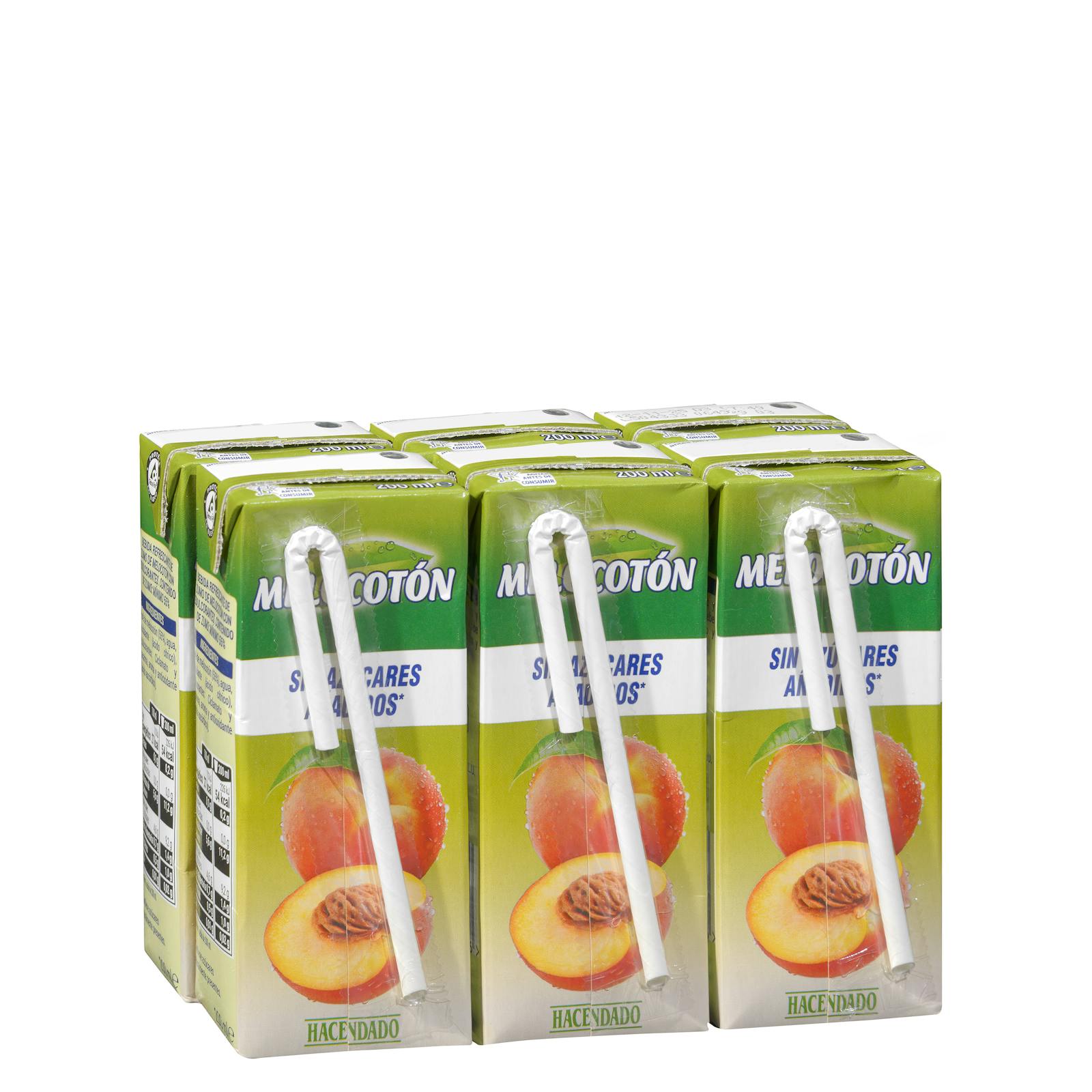 Boisson à la pêche Hacendado sans sucre ajouté