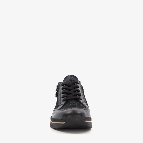 Hush Puppies dames sneakers zwart metallic details