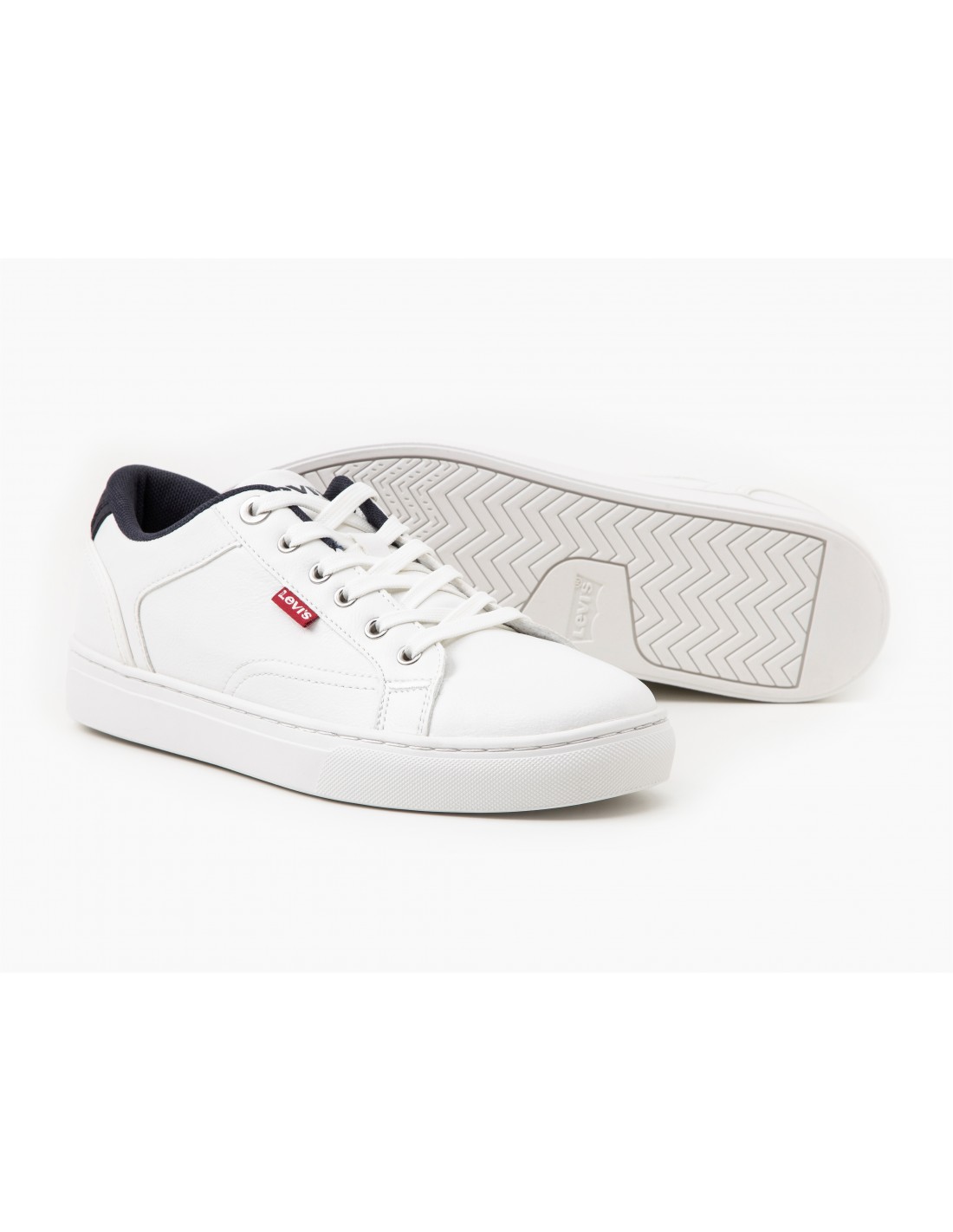 levi's Baskets de ville Homme Courtright Cuir Blanc
