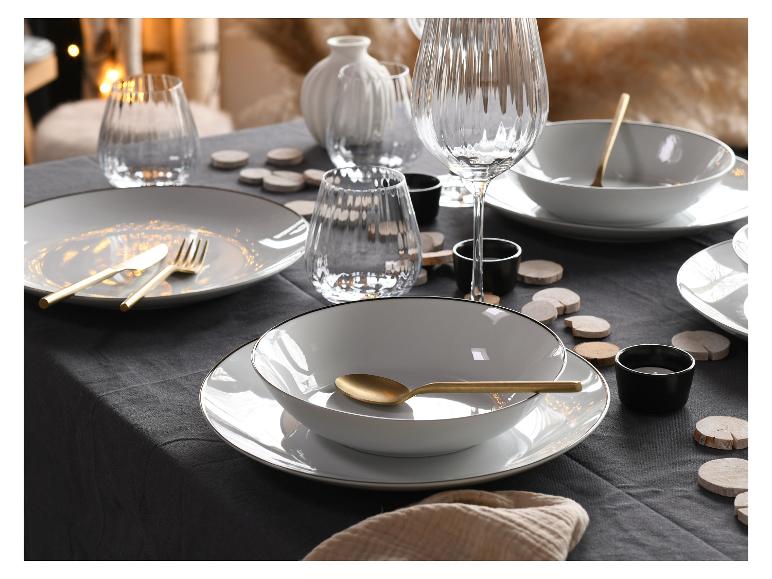 Bordenset Luna Black Line 18-delig