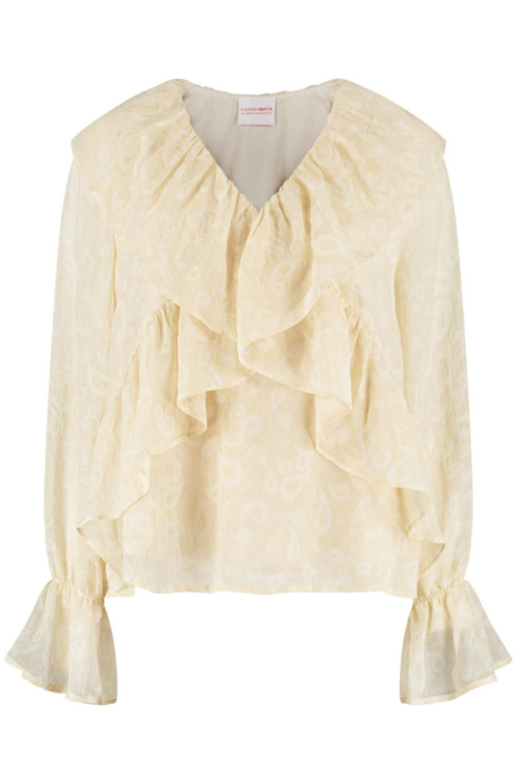 Studio Amaya beige dames blouse