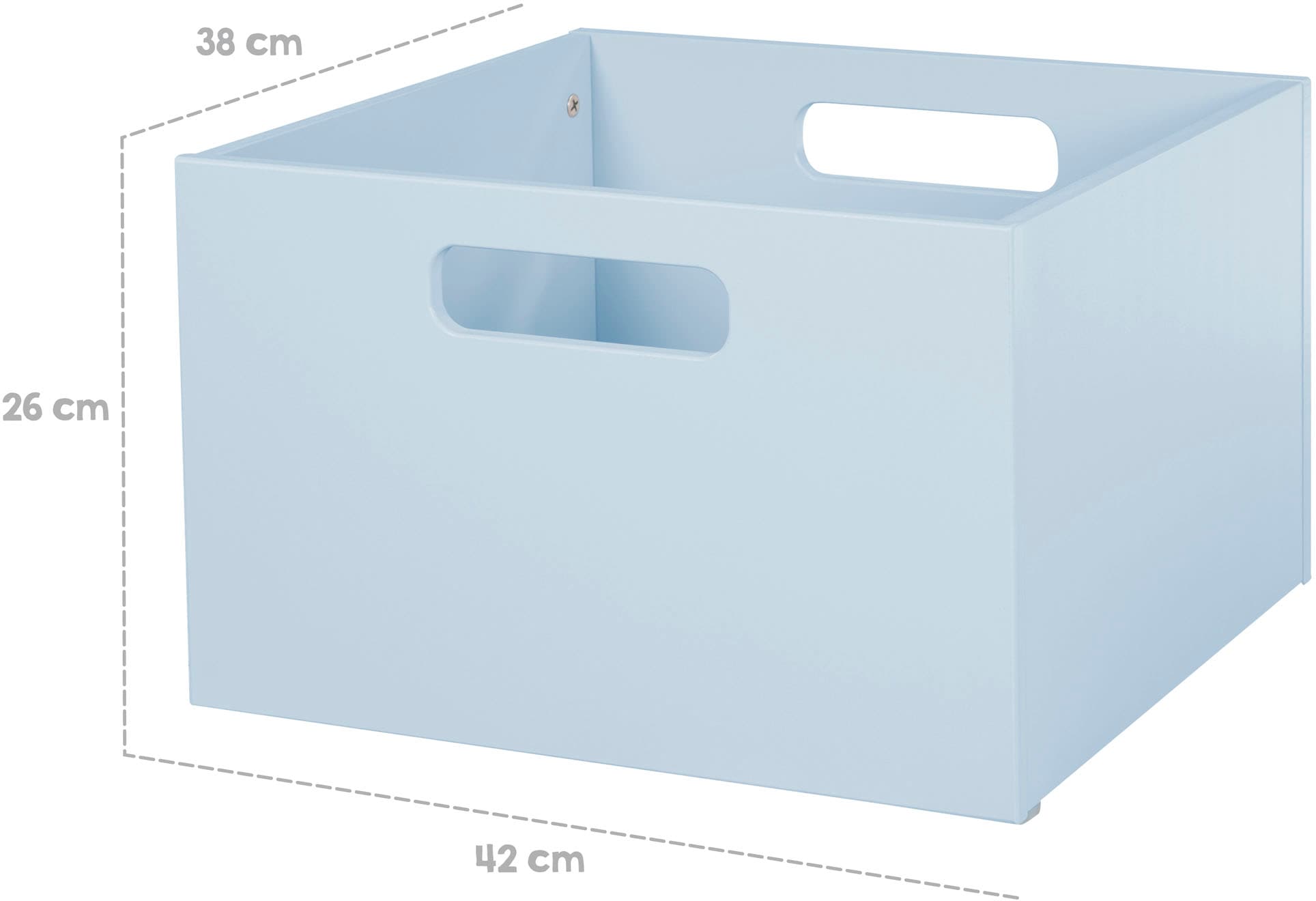 roba® Aufbewahrungsbox »blau« aus Holz; Organizer für Spielzeug