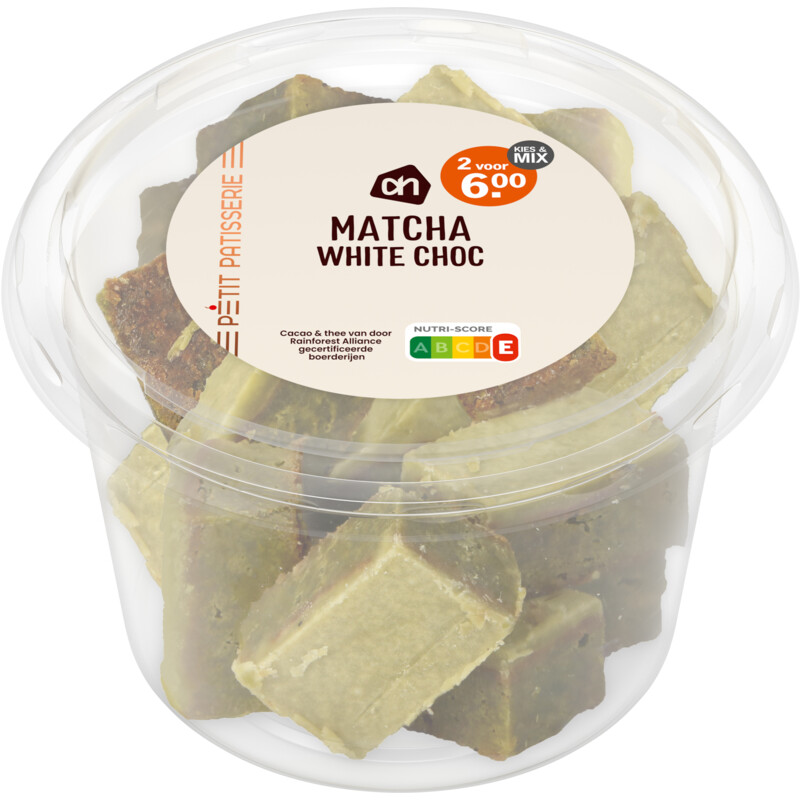 AH Matcha white choco bites