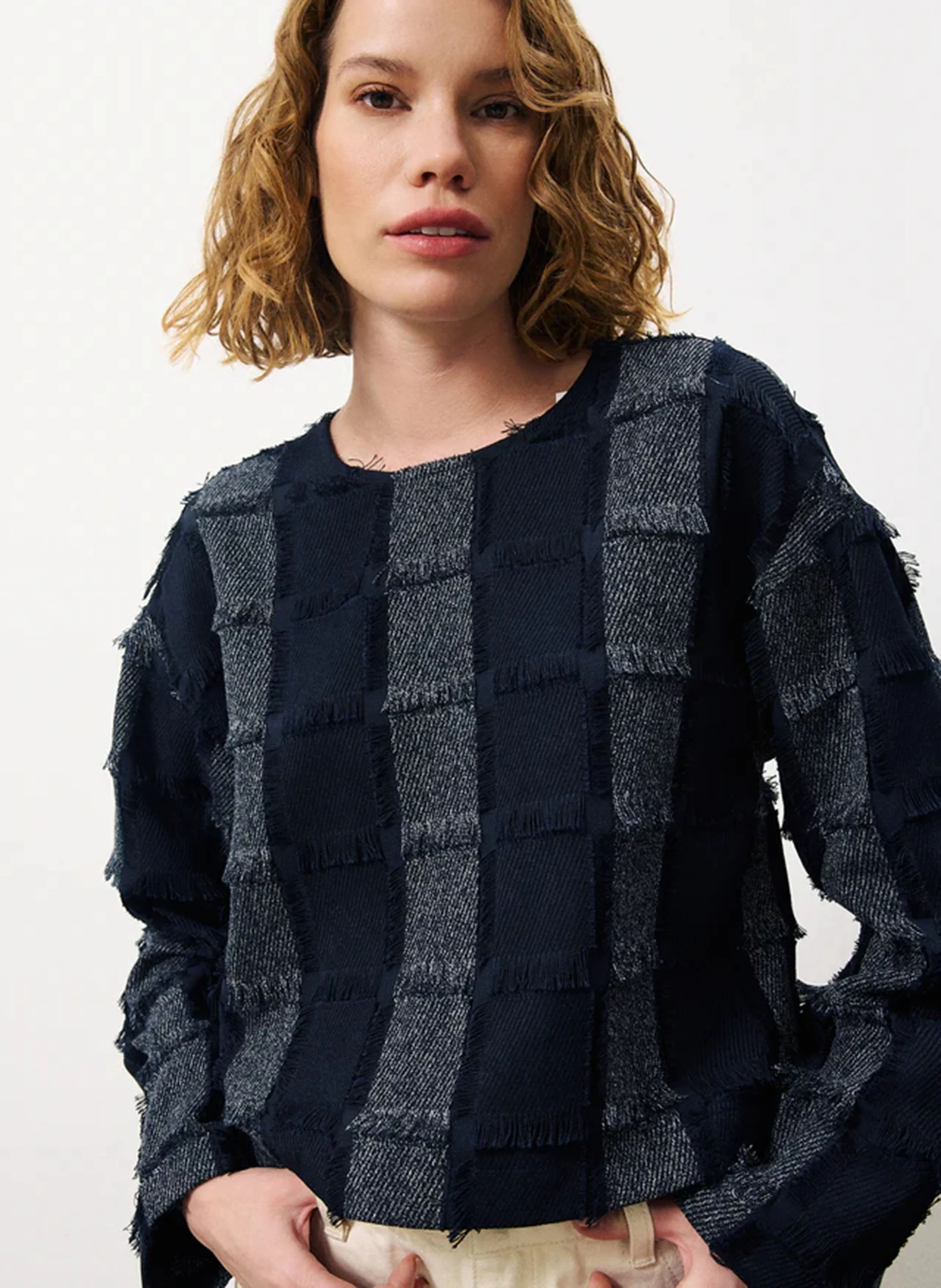 ANATOLIA - Blouse col rond| Bleu