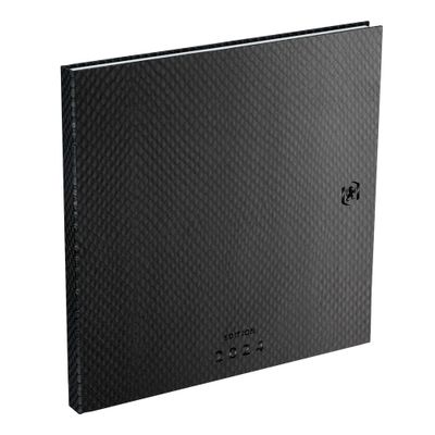 Agenda Ophio - 1 semaine sur 2 pages - 16 x 16 cm - noir - Oxford