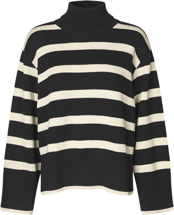 Modström CorbinMD stripe t-neck Summer sand black