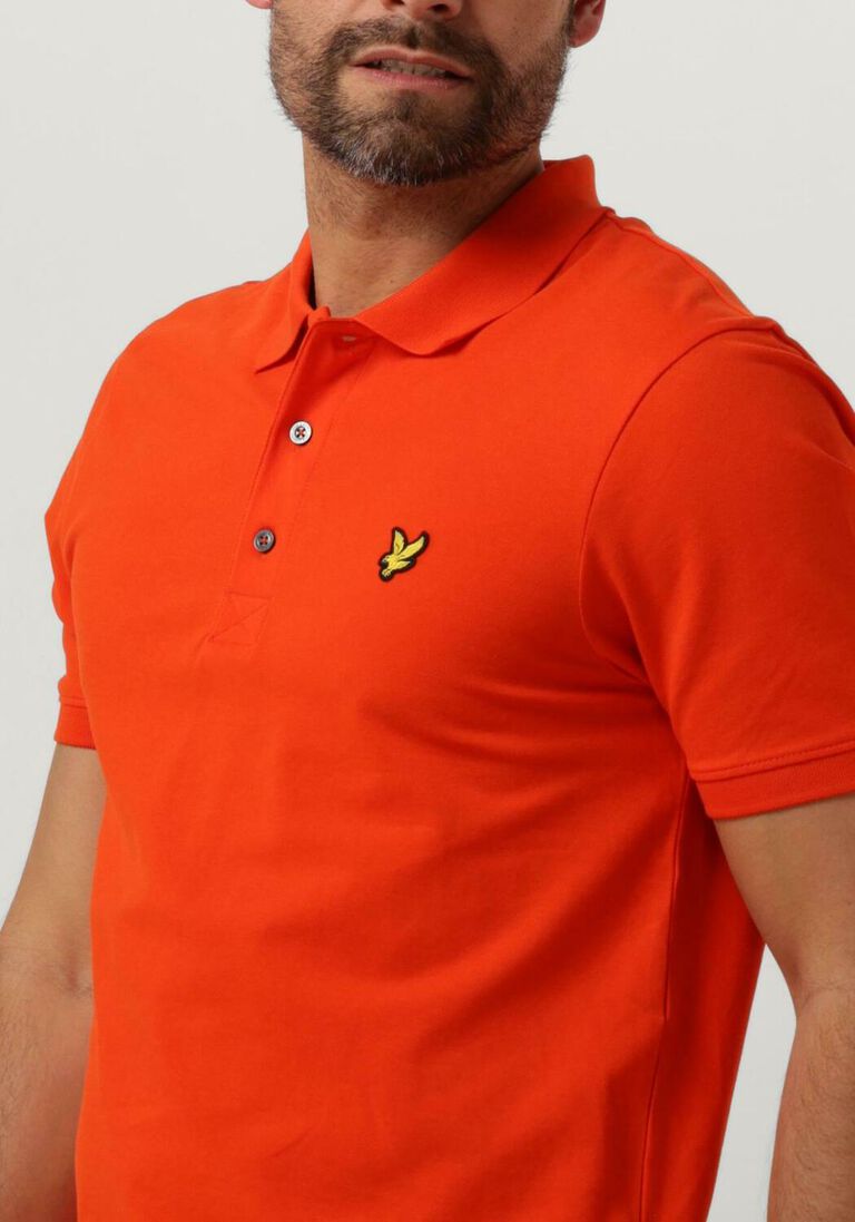 LYLE & SCOTT oranje lyle & scott polo plain polo