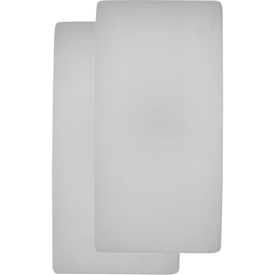 Meyco Jersey Spannbettlaken 2er Pack 60 x 120 cm hellgrau