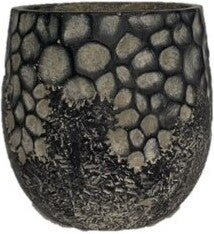 Intratuin bloempot Archaize zwart / beige D 34 H 33 cm