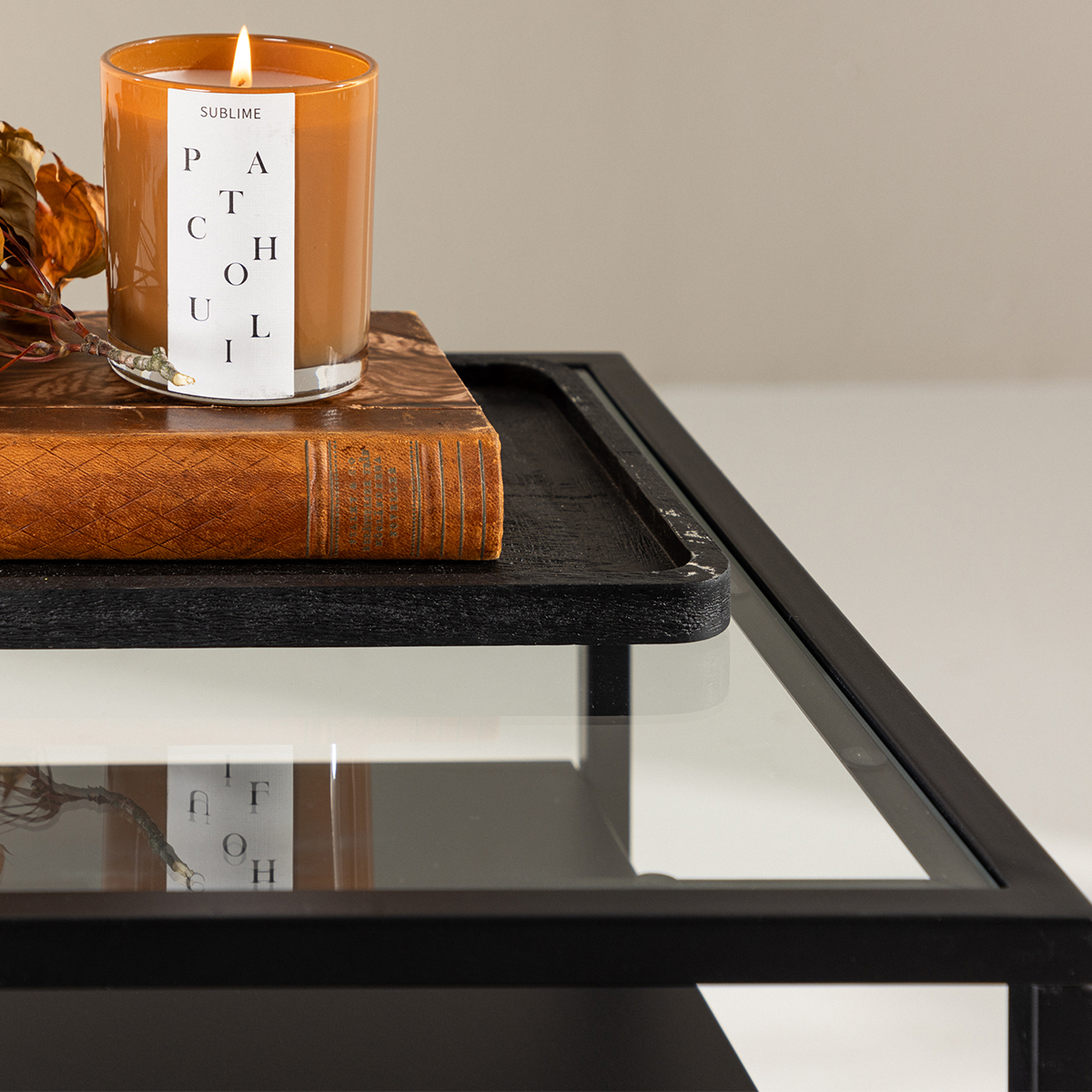 Metalen bijzettafel Dinand - 40 x 40 cm Wit