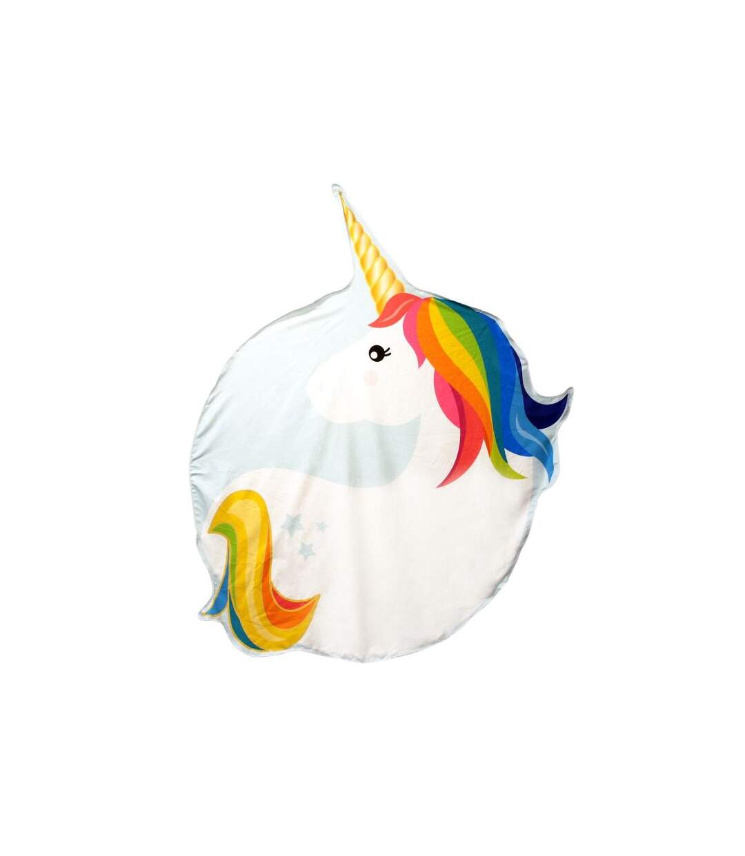 Paris Prix - Serviette De Plage licorne 150cm Blanc