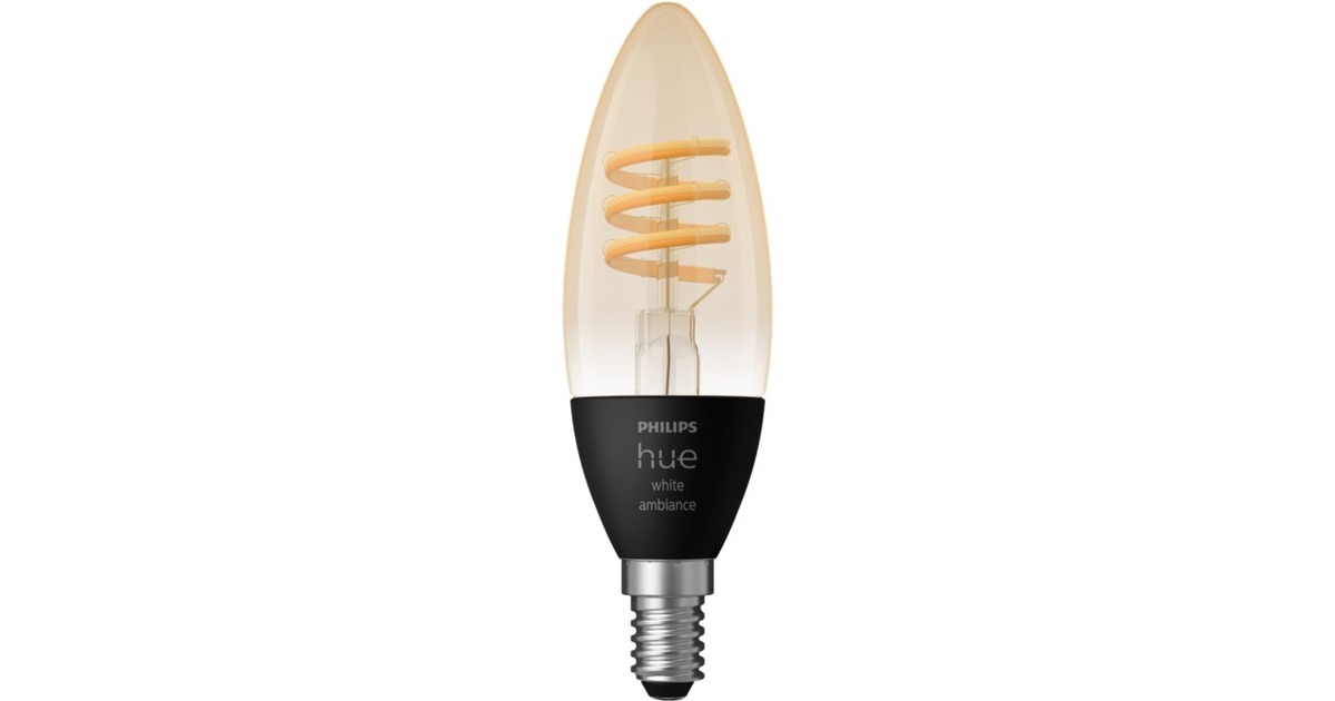 PhilipsFilament Candle E14 lamp  (2200-4500K, Dimbaar)