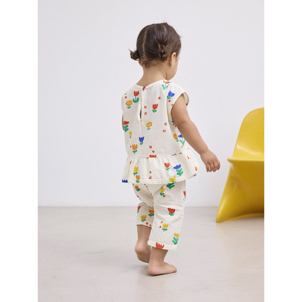 Køb Bobo Choses Offwhite Garden Party All Over Woven Harem Bukser