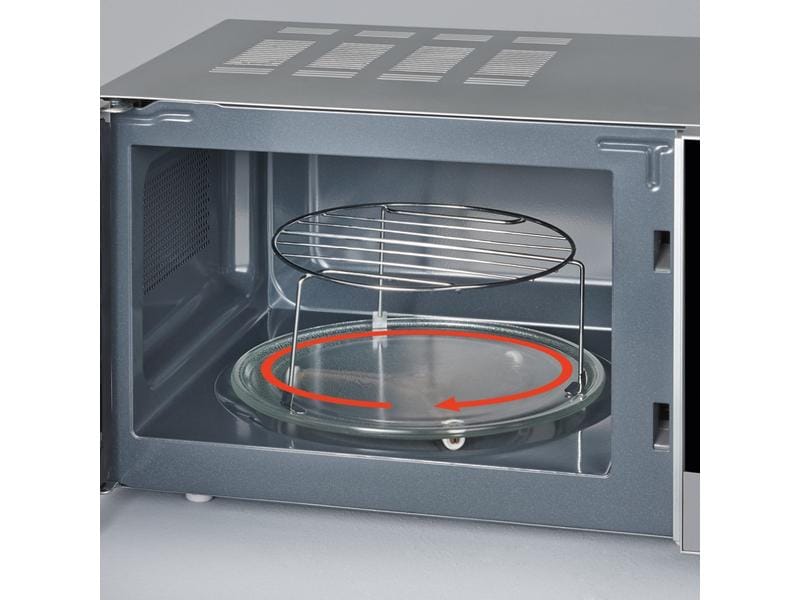 Severin Mikrowelle mit Grill MW7771 Schwarz Mikrowelle mit einer Leistung von 700 W