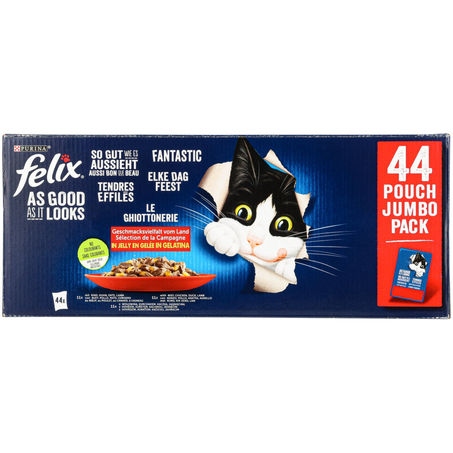 Felix So gut wie Katzenfutter in Gelee assortiert 44x85g